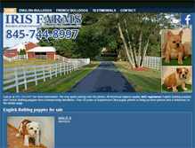 Tablet Screenshot of irisfarms.com